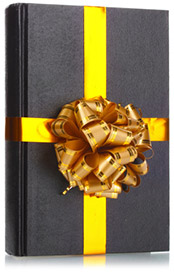 Gift wrapped book